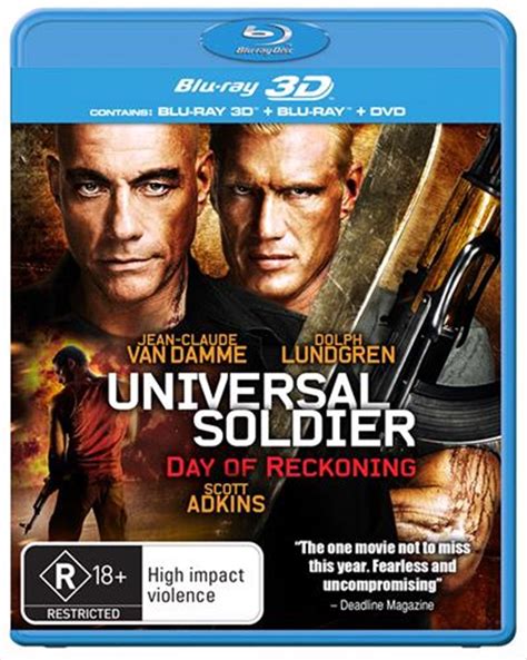 Universal Soldier 4 Day Of Reckoning 3d Blu Ray 2d Blu Ray Dvd