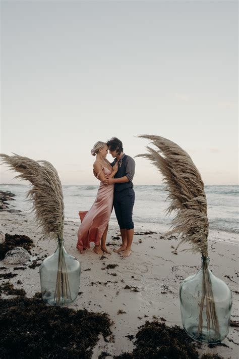 They can easily transform a conventional setup into an earthly fête. Malin Akerman's Boho Beach Wedding in Tulum, Mexico | Boho ...