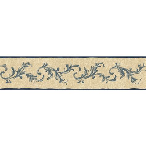 Sunworthy 4 18 Traditional Scroll Prepasted Wallpaper Border At