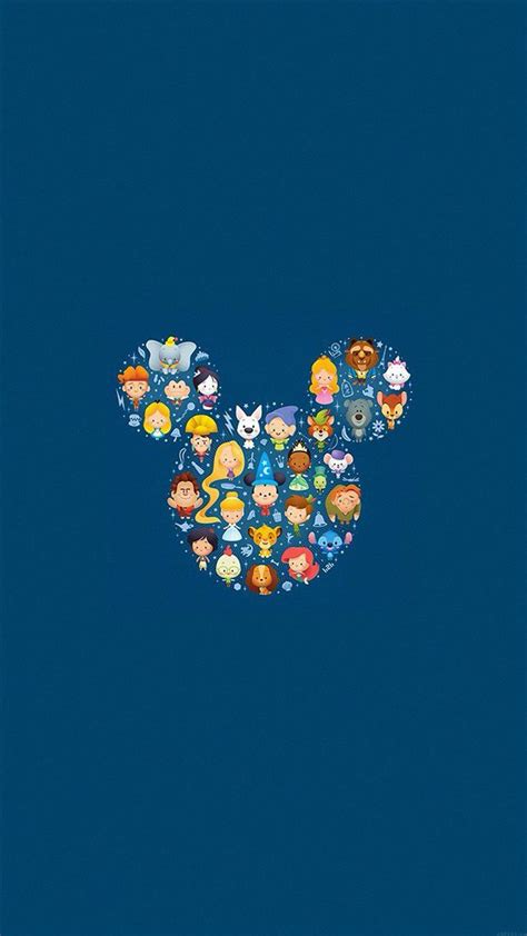 Disney Art Character Cute Illust Iphone 8 Wallpaper Cartoon Wallpaper