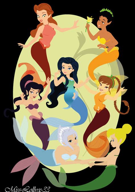 Disney Fairies As Mermaids Disney Fairies Movies Fan Art 36589702