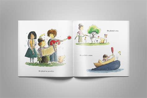 Childrens Book Design For The Boy On The Page On Behance