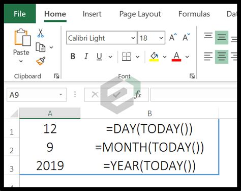 How To Use Today Function In Ms Excel