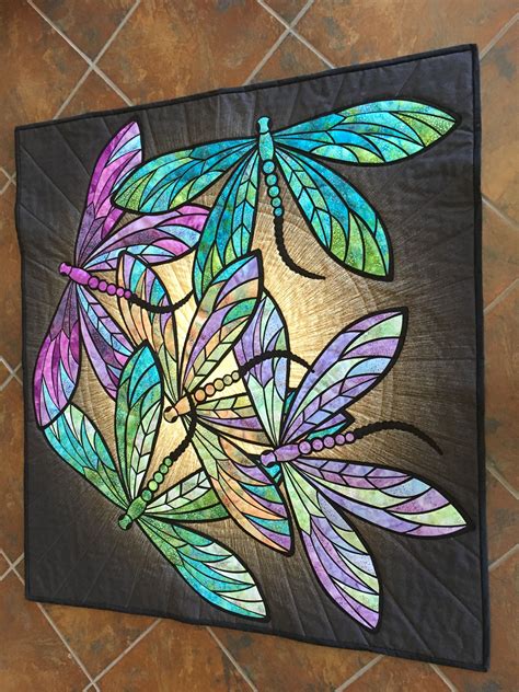 Dance Of The Dragonflies Dragonfly Stained Glass Dragonfly Painting Stained Glass Patterns