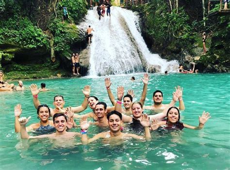 Blue Hole Tour Secret Falls Island Jamaica Excursions