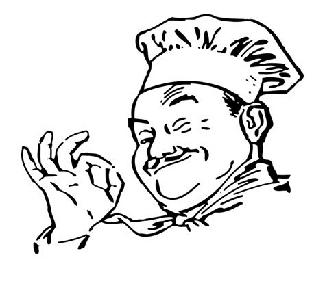 Free Chef Black And White Download Free Chef Black And White Png