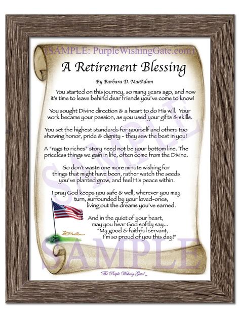 A Retirement Blessing Blessing Poem Blessed Songs