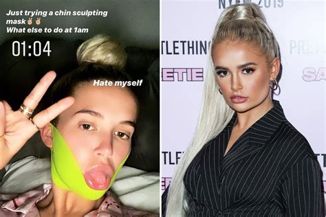 Love Islands Molly Mae Tries Chin Sculpting Fix At Home After Admitting Fillers In Her Jaw Left