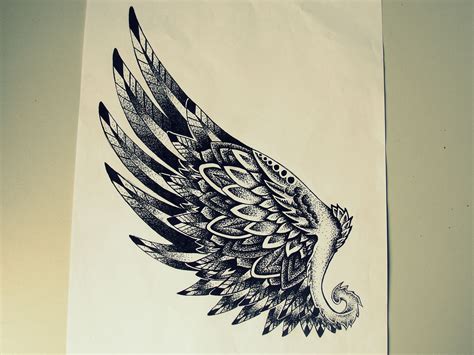 Sketch Feather Tattoos Sleeve Tattoos Wing Tattoo