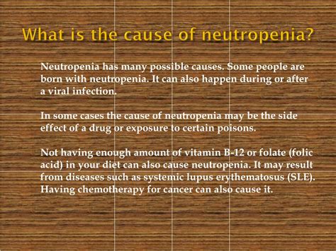 Ppt Neutropenia Causes Symptoms Daignosis Prevention And