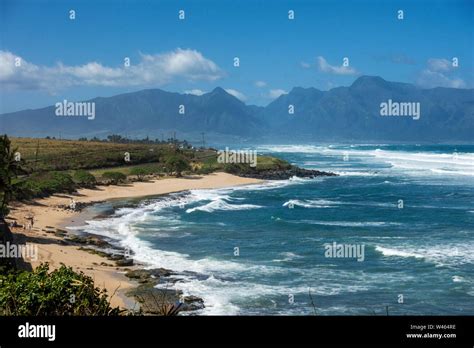 Hookipa Beach On The Island Of Maui Hawaii Stock Photo Alamy