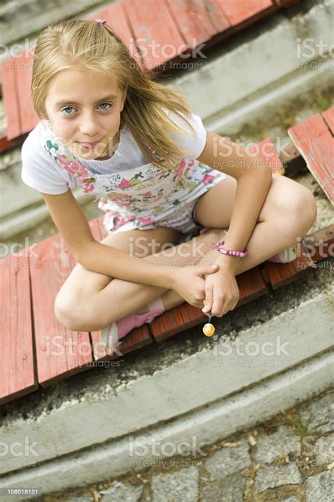 Cute Little Girl With Lollipop Stock Photo Download Image Now Istock