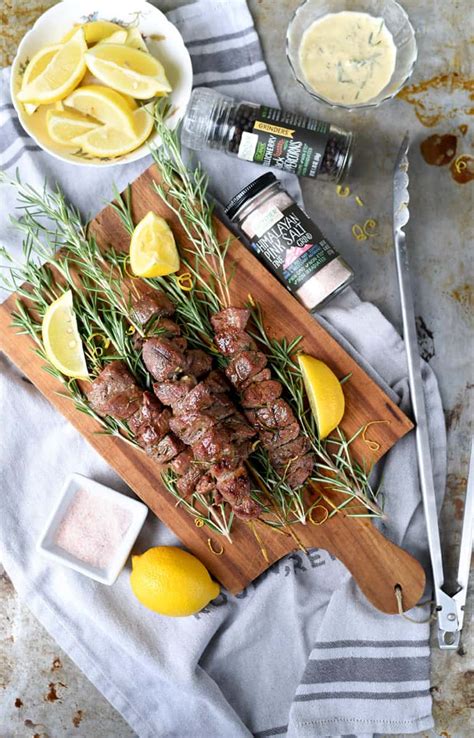 Lamb Rosemary Skewers The Domestic Dietitian