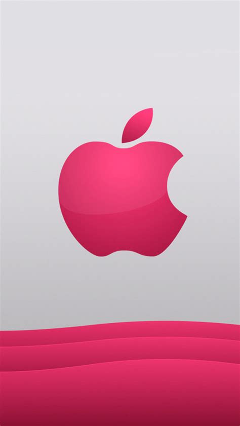 Free Download Pink Apple Logo Best Iphone 5s Wallpapers 640x1136 For