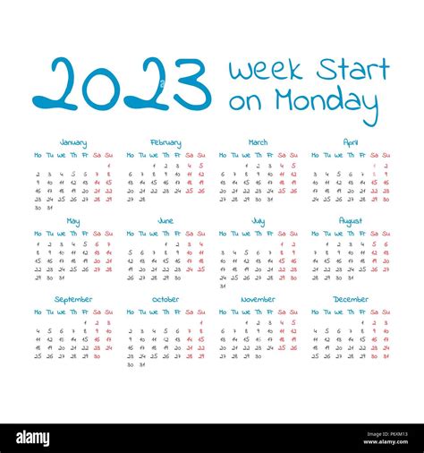 2023 Calendar With Weeks Shopmallmy