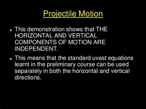 121 Projectile Motion