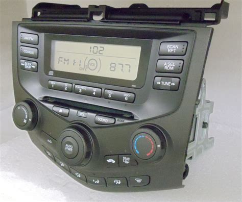 The most direct way to find the honda radio code is from the radio code card. 2003 2004 2005 Honda Accord Radio CD Player AUX 2AA0 | eBay