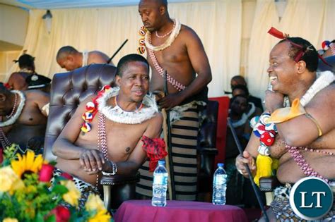 zambia president lungu at swaziland s umhlanga reed dance in pictures