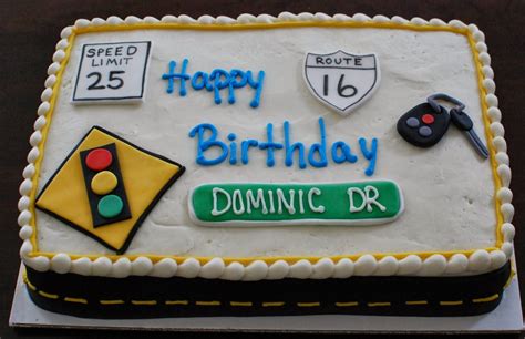 Specializing in allergy free cakes. Driving themed cake for 16th Birthday by Snacky French | Boys 16th birthday cake, 16 birthday ...