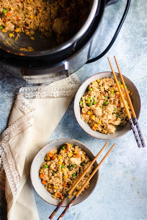Give it just 2 minutes after the instant pot beeps, then manually release pressure. Instant Pot Chicken Fried Rice - The Foreign Fork ...