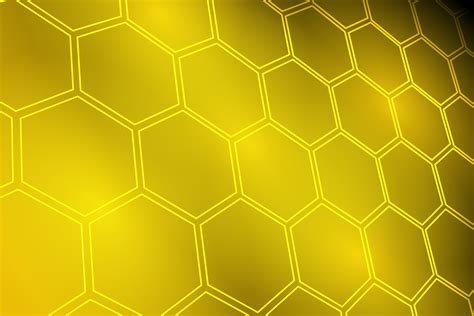 Glowing Golden Yellow Hexagon Background 562823 Vector Art At Vecteezy