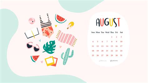 August Calendar 2022 Desktop Wallpaper
