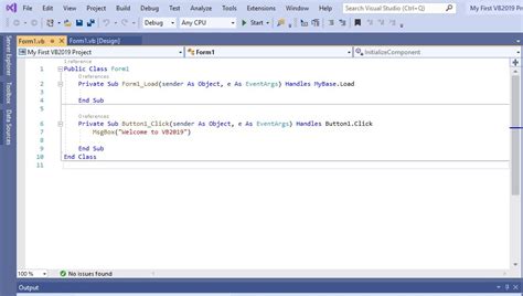 Introduction To Visual Basic 2019