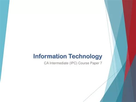 Ppt Information Technology Powerpoint Presentation Free Download