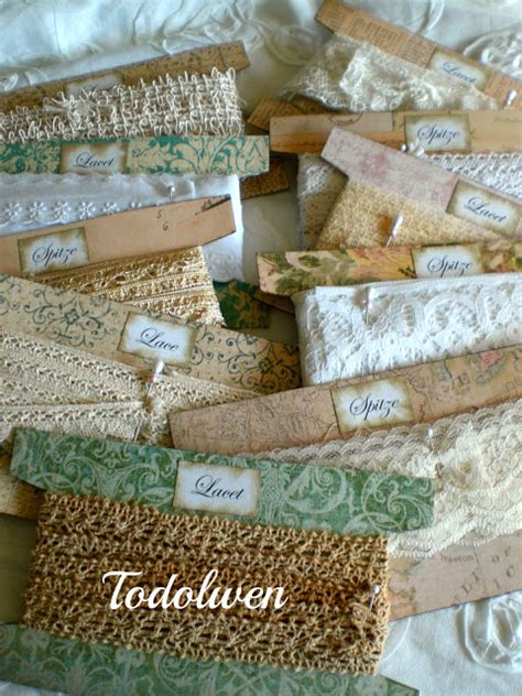 Todolwen A New Tutorial ~ Lace Cards Linens And Lace Vintage Linens