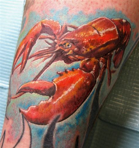 Nice Red Lobster Tattoo Tattoomagz › Tattoo Designs Ink Works