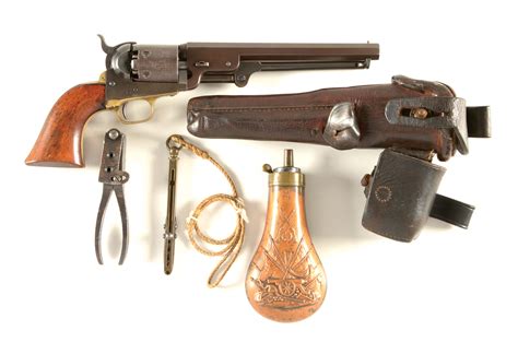 A Colt Model 1851 Km Marked Navy Percussion Revolver Auctions
