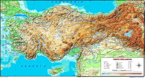 Hava, yol koşulları hakkında bilgi bulabilirsiniz, sürüş yönleri. Türkiye Fiziki Haritası | Türkiye Haritası