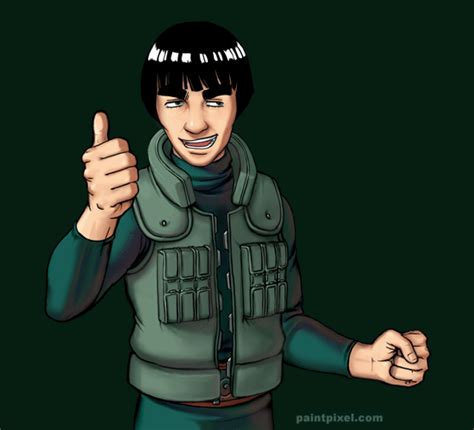Might Guy Thumbs Up  Kakashi Sensei Is Bae The Signs As Rock Lee