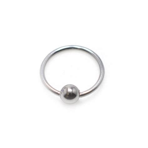 Stainless Steel Rose Gold Plated Captive Bead Rings