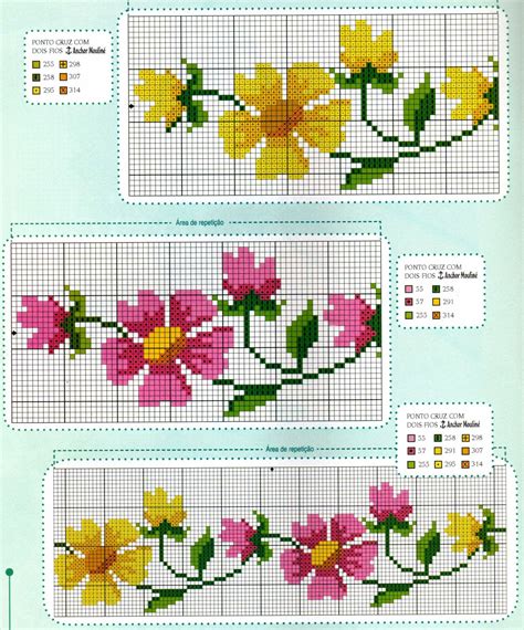 Sintético 96 Imagen Graficos De Flores En Punto De Cruz Lleno