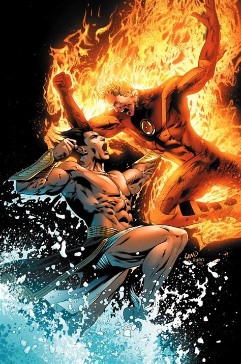 Human Torch Vs Namor Fantastic Four Human Torch Marvel