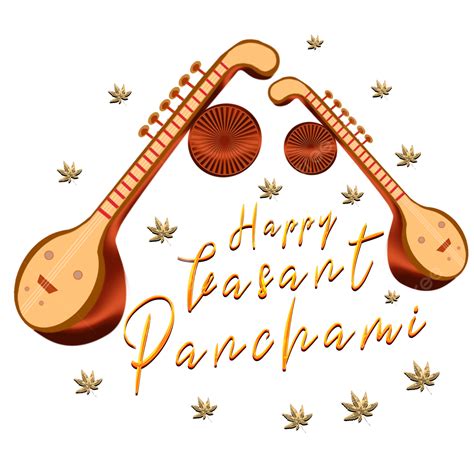 Feliz Vasant Panchami Veena Diseñado Imagen Png Png Contento Vasant Panchami Png Y Psd Para