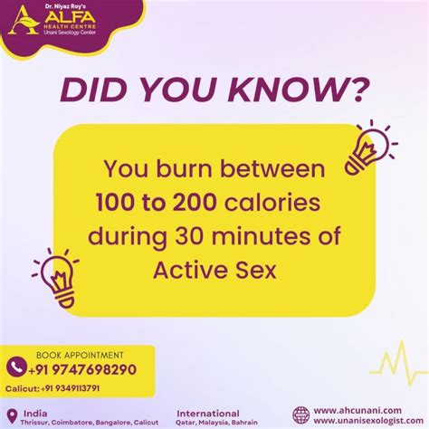 How Much Calories We Burn During Sex Alfa Health Centre Is The First