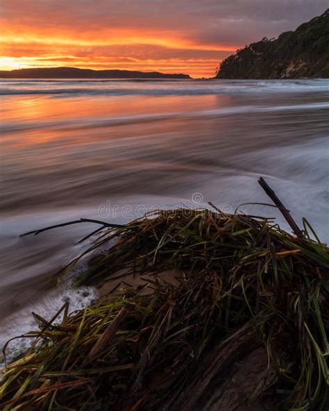 Sunrise At Umina Beach After Storms On Nsw Central Coast In Australia