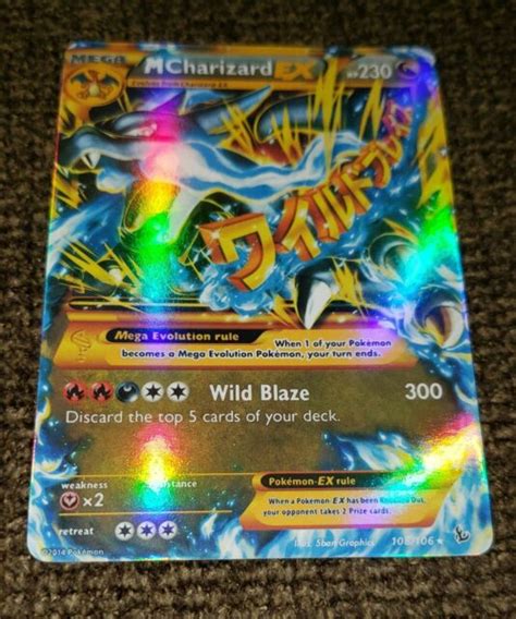 Mega Charizard Ex 108106 Ultra Rare Xy Flashfire Mint Ebay