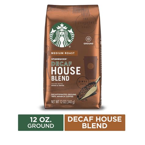 New Starbucks House Blend Medium Roast Ground Coffee 12 Oz Bag Rich