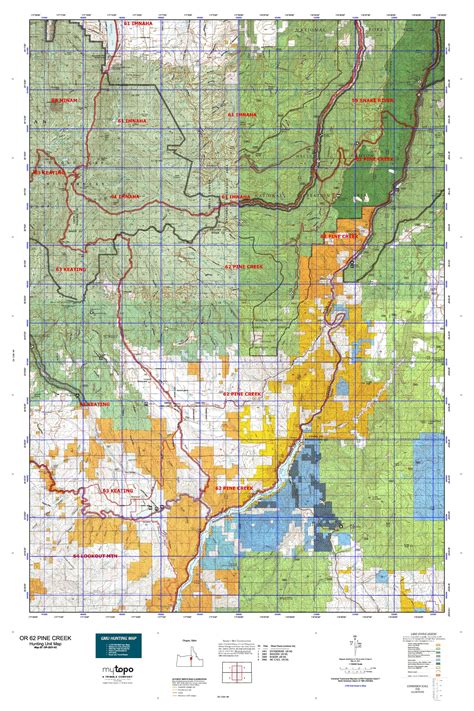 Or 62 Pine Creek Map Mytopo
