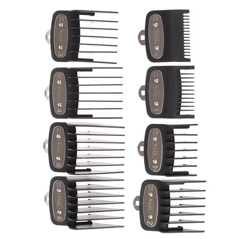 Buy 8pcs Universal Scissors Limit Comb Guide Rail Attachment Size Hair