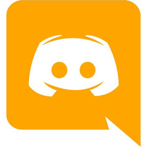 Orange Discord Icon Free Orange Site Logo Icons