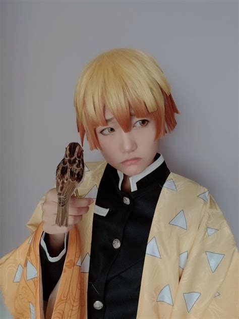 Up By Ahwi Please Savefollow 3 Zenitsu Cosplay Anime Cute