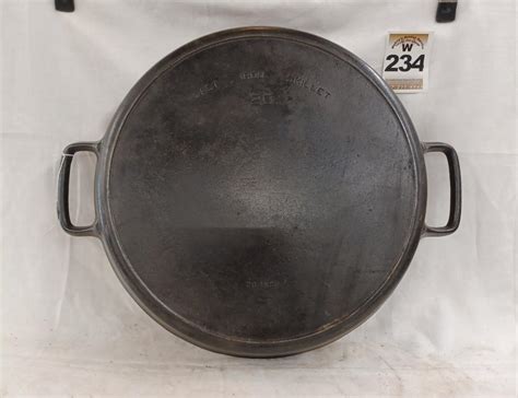 Sold Price Griswold No 20 Cast Iron Skillet20 Inch December 2