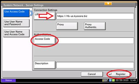 Maybe you would like to learn more about one of these? Registering a Device with Kyocera Fleet Services at the MFP Control Panel - Boston Document Systems