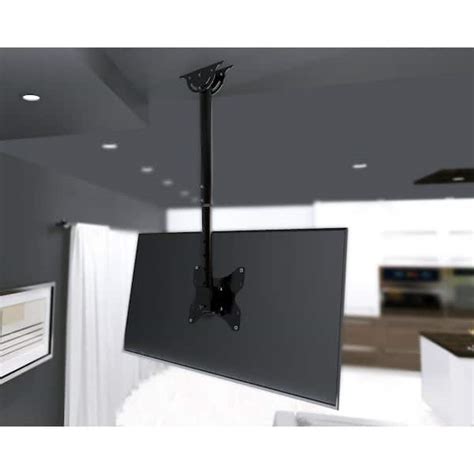 Mount It Dual Screen Tv Ceiling Mount For 37 To 70 Tvs Telescoping