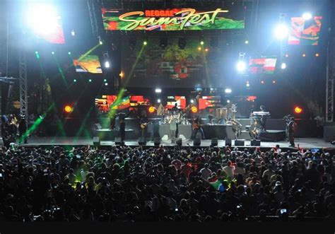reggae sumfest the largest music festival in jamaica takes place over 5 days in july djs