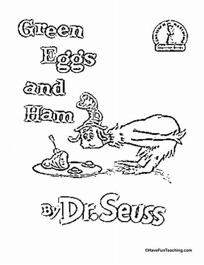 Ham Eggs Coloring Seuss Dr Pages Sam